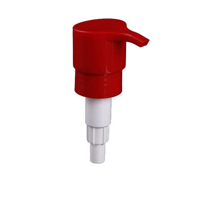 مضخة موزع زجاجة بلاستيكية 24/410 قفل برغي أحمر لصابون غسيل الجسم