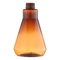 زجاجة محلول PET شفافة ذات لون بني مخروطي 400 مل ISO14001