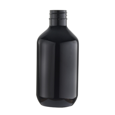 زجاجة مضخة شامبو بني داكن مستديرة 300 مللي معقم يدين سائل قابل لإعادة الملء للتطهير