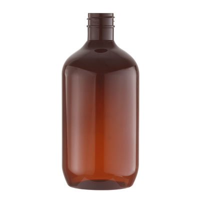 زجاجة مضخة رغوة PET شفافة ذات لون بني غامق 900 مل لشامبو غسيل الجسم
