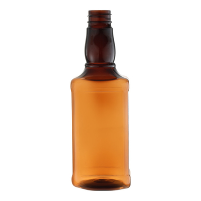 450 مل كاشف زجاجة بلاستيكية HDPE هوت براون طويل الفم عيار واسع
